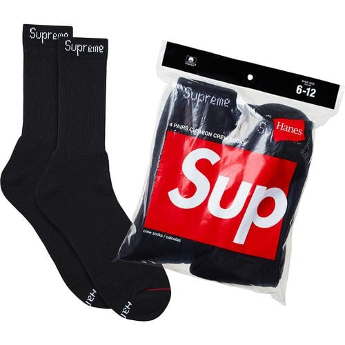 Details on Supreme Hanes Crew Socks (4 Pack) None from fall winter
                                                    2017 (Price is $20)