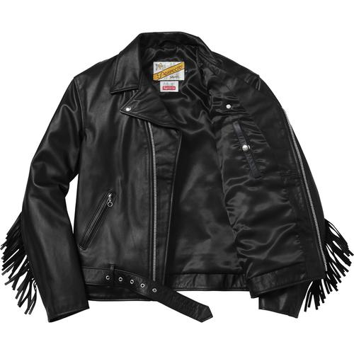 Details on Supreme Schott Chief Tassel Perfecto None from fall winter 2017 (Price is $798)