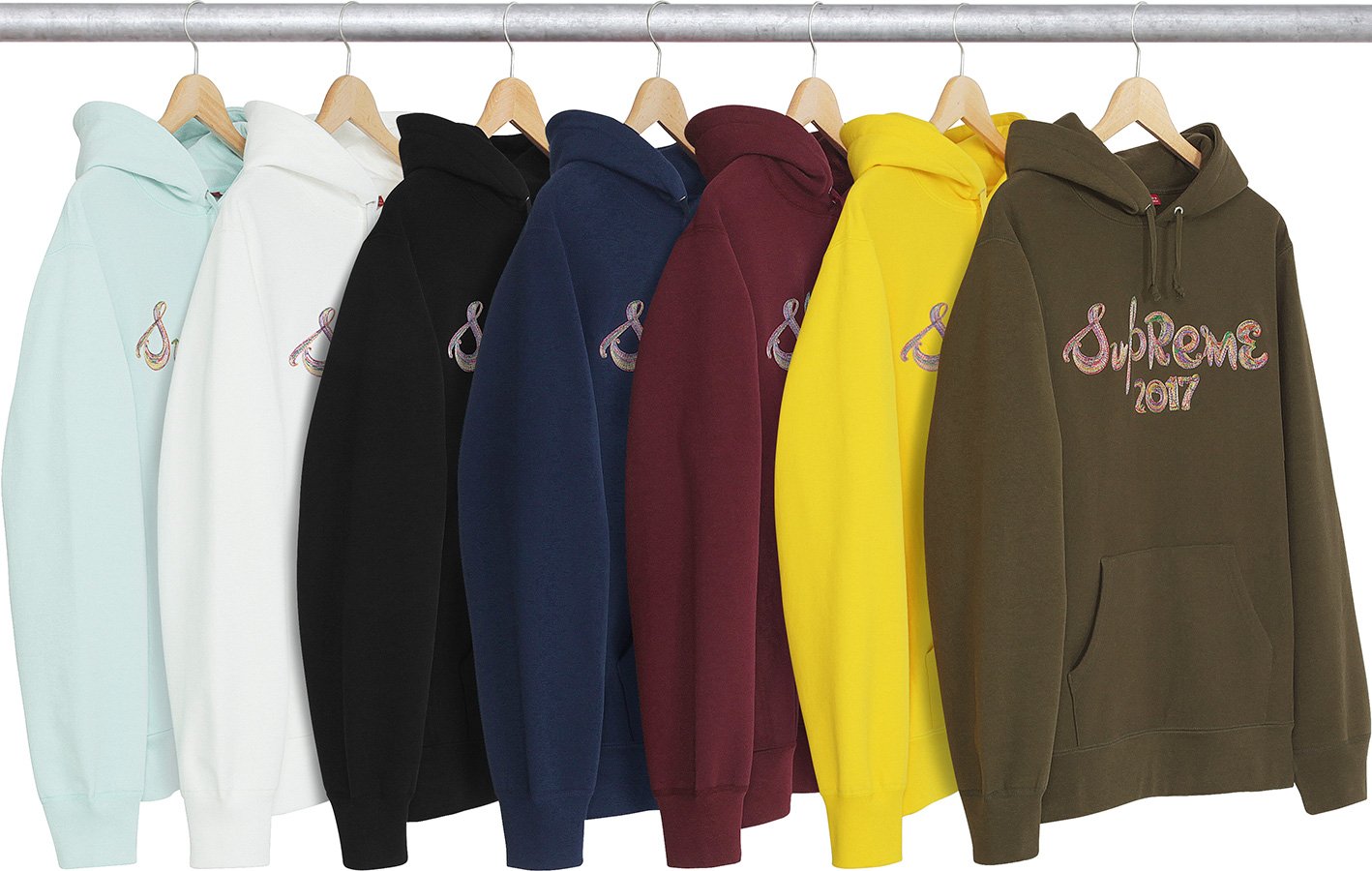 Brush Logo Hooded Sweatshirt - fall winter 2017 - Supreme