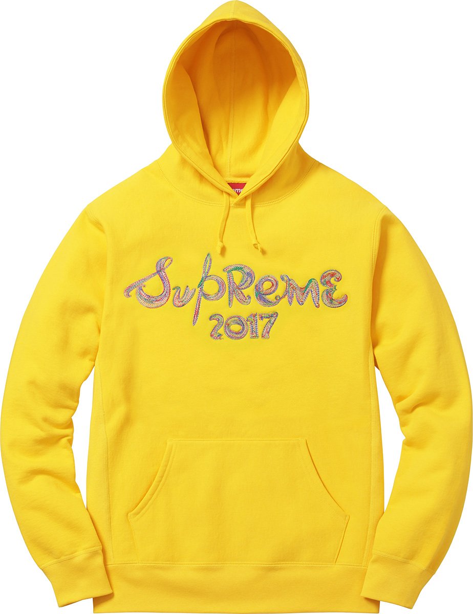 Supreme Brush Logo Hooded Sweatshirt