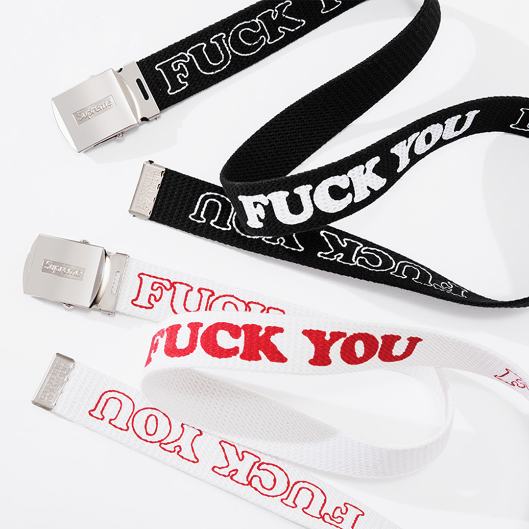 HYSTERIC GLAMOUR Fuck You Belt - fall winter 2017 - Supreme