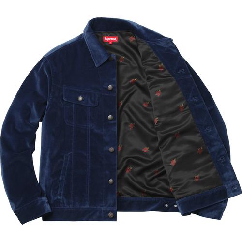 Supreme Velvet Trucker Jacket (FW17) - $248