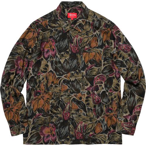 Details on Painted Floral Rayon Shirt None from fall winter 2017 (Price is $128)