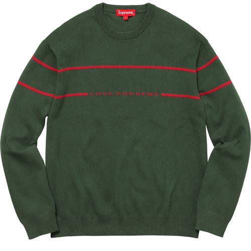 Details on Love Supreme Sweater None from fall winter 2017 (Price is $128)