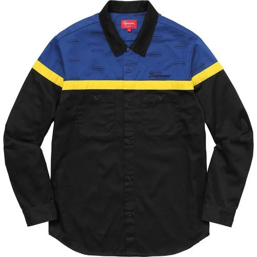 Details on Color Blocked Work Shirt None from fall winter 2017 (Price is $128)