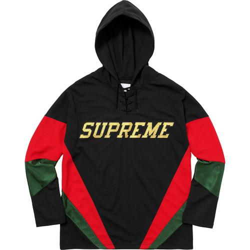 Details on Hooded Hockey Jersey None from fall winter
                                                    2017 (Price is $148)