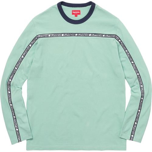 Supreme Tape Stripe L S Pique Top (FW17) - $98