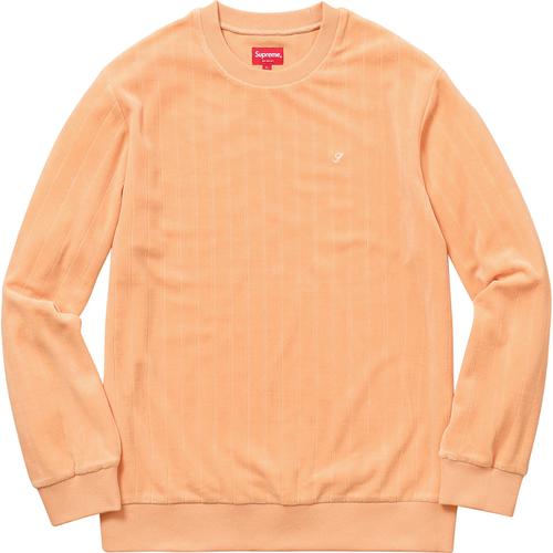 Supreme Ribbed Velour Crewneck (FW17)