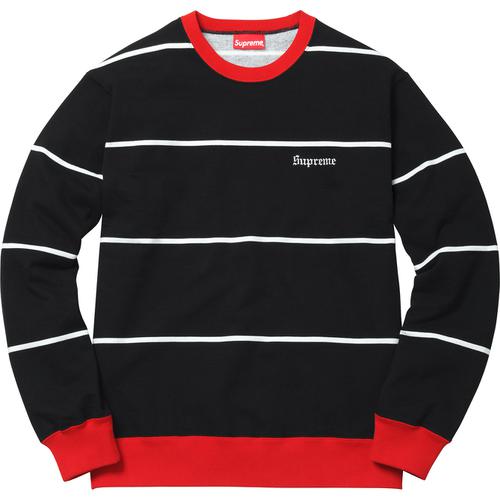 Details on Striped Crewneck None from fall winter 2017 (Price is $128)