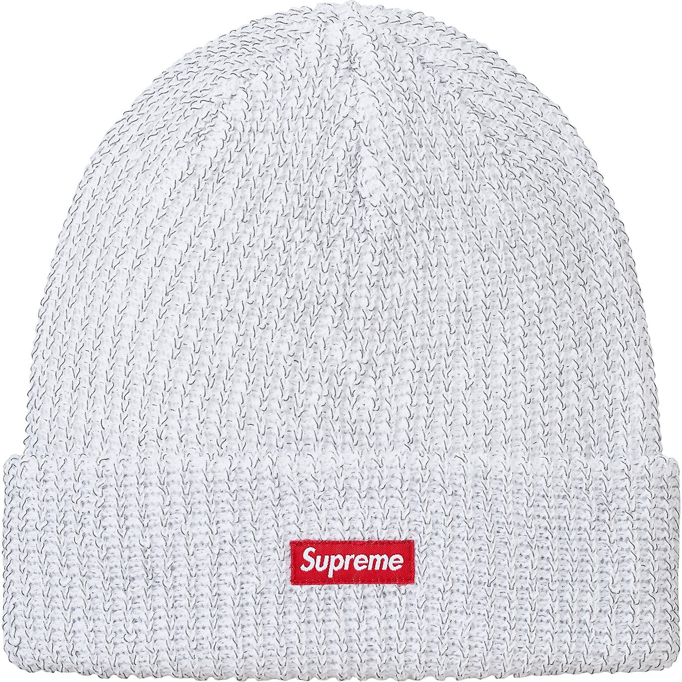 Supreme Reflective Loose Gauge Beanie!!FW17!! RED COLOR! DEADSTOCK