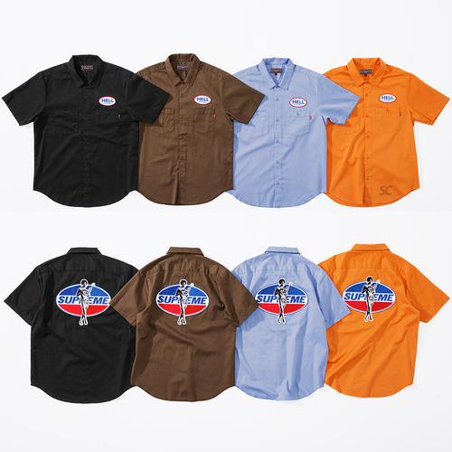Details on Supreme HYSTERIC GLAMOUR S S Work Shirt from fall winter 2017 (Price is $138)