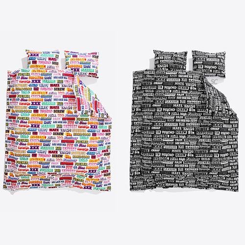 Supreme Supreme HYSTERIC GLAMOUR Text Duvet + Pillow Set for fall winter 17 season