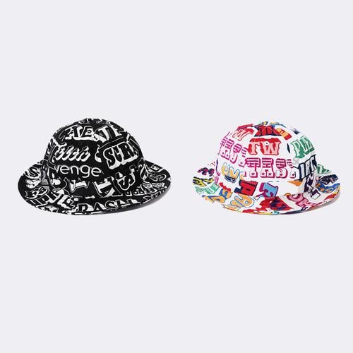 Details on Supreme HYSTERIC GLAMOUR Text Bell Hat from fall winter
                                            2017 (Price is $54)