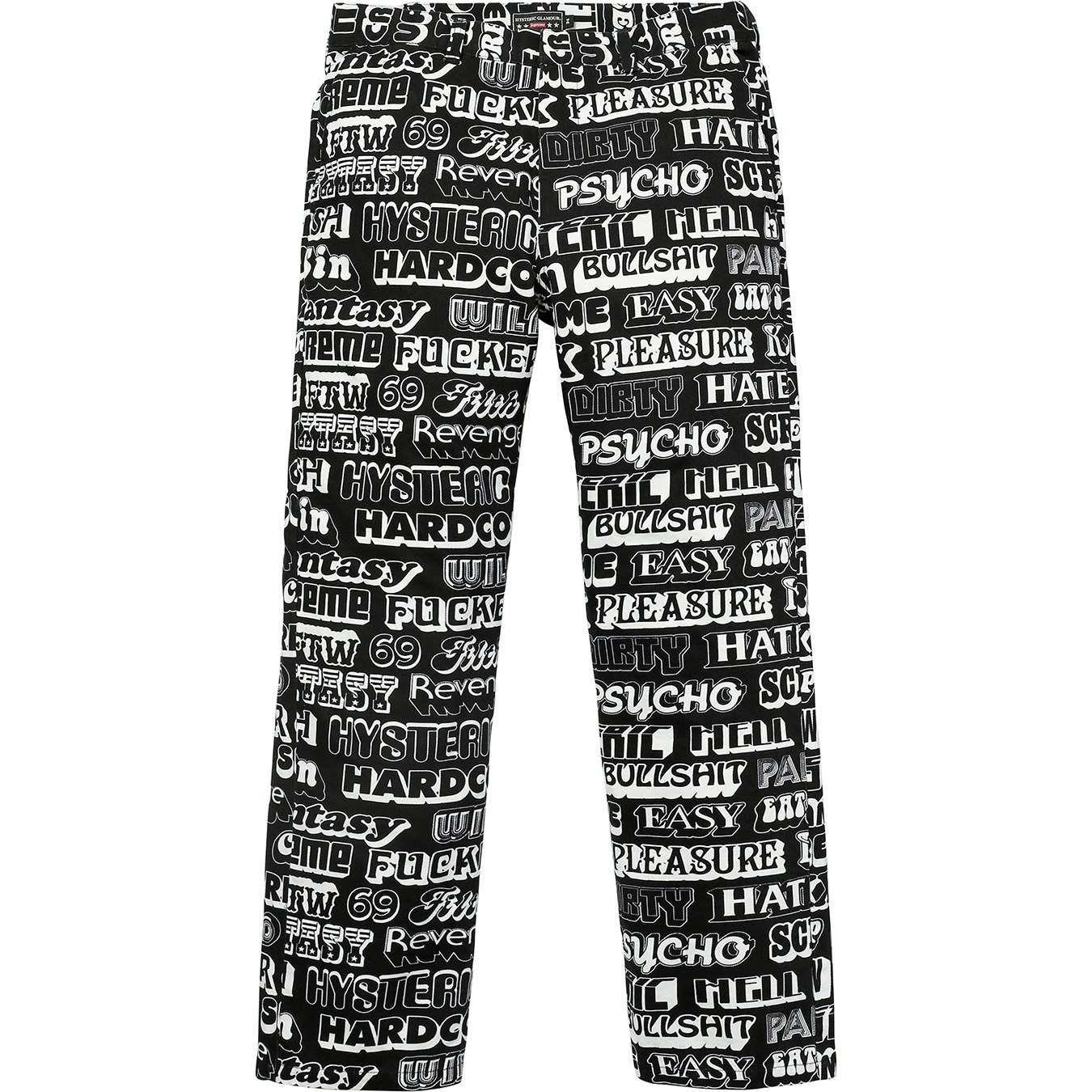 Supreme/HYSTERIC GLAMOUR Text Work Pant - Supreme Community