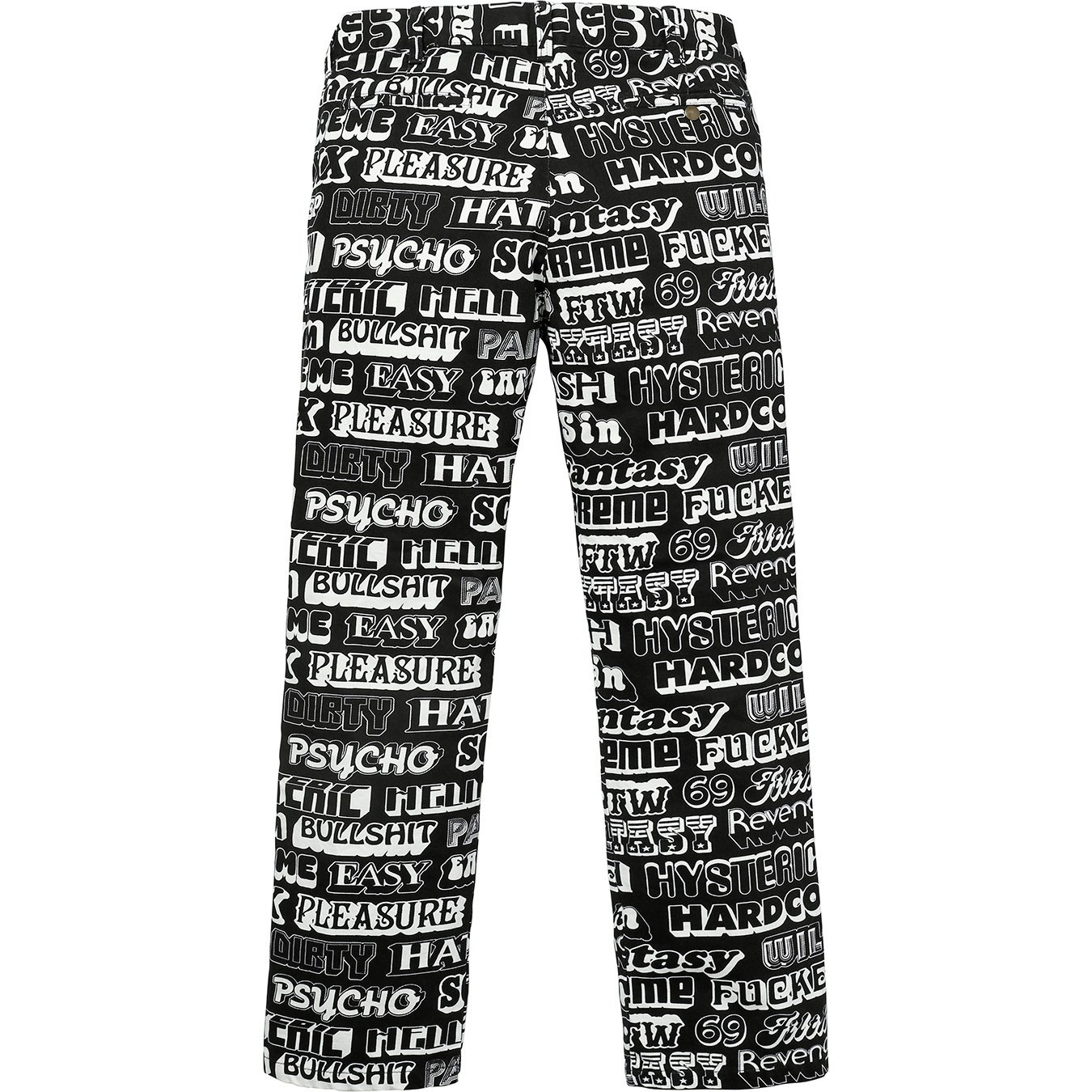 HYSTERIC GLAMOUR Text Work Pant - fall winter 2017 - Supreme