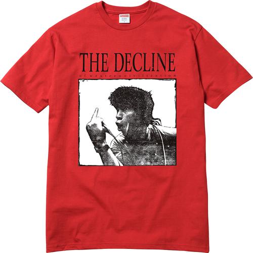 Supreme Decline of Western Civilization Tee releasing on Week 5 for fall winter 2017