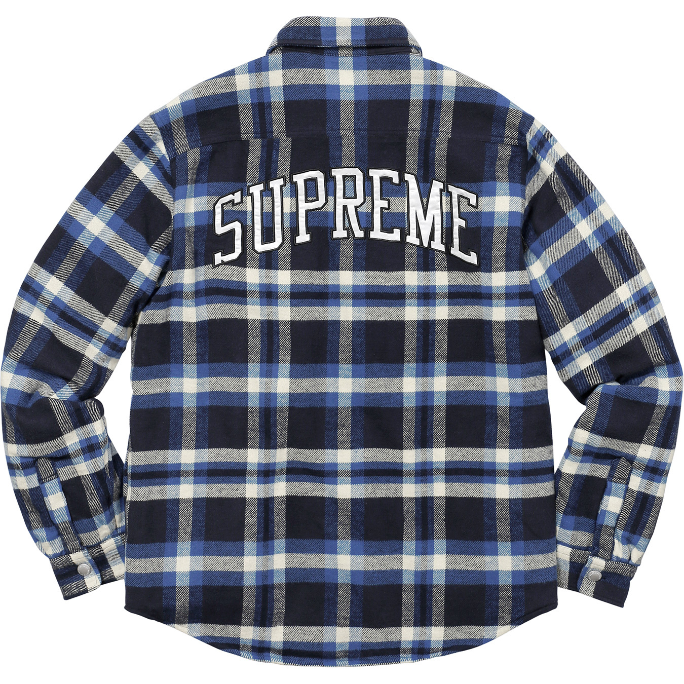 17AW Quilted Arc Logo Flannel Shirt