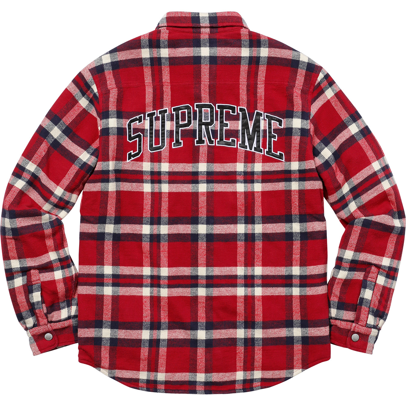 17AW Quilted Arc Logo Flannel Shirt