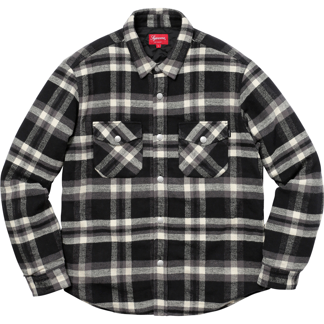 Quilted Arc Logo Flannel Shirt - fall winter 2017 - Supreme