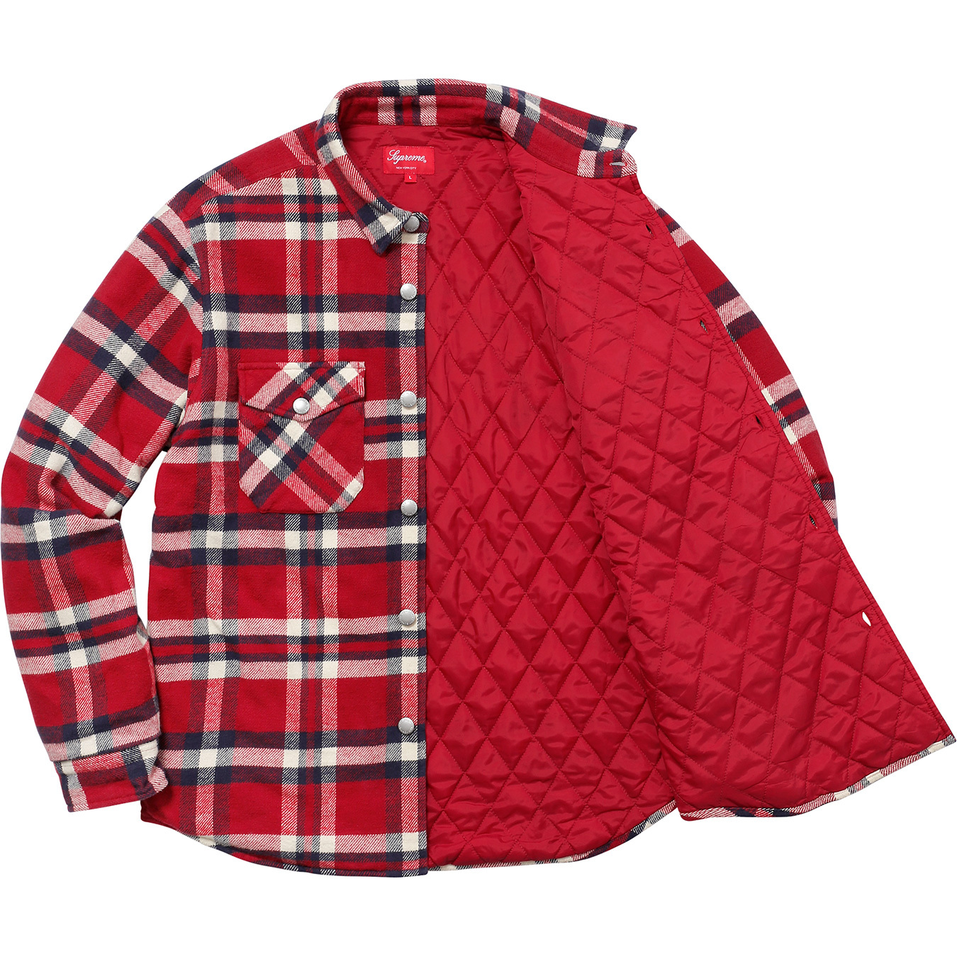 Quilted Arc Logo Flannel Shirt - fall winter 2017 - Supreme