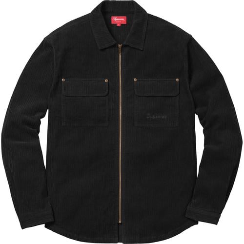Details on Corduroy Zip Up Shirt None from fall winter
                                                    2017 (Price is $128)