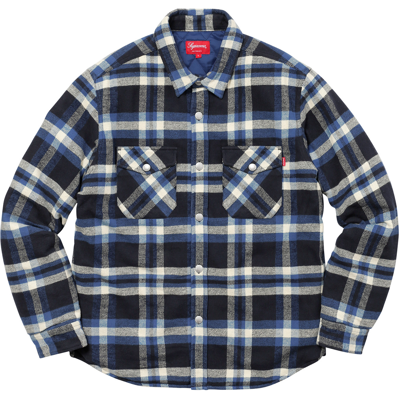 Quilted Arc Logo Flannel Shirt - Supreme Community