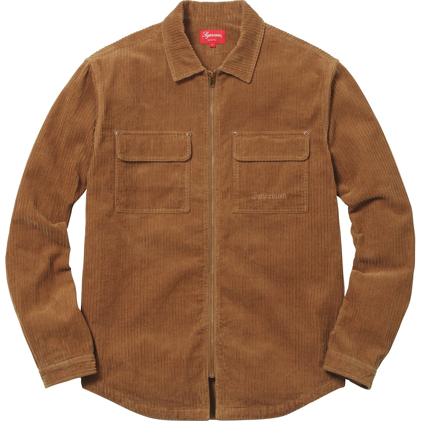 Corduroy Zip Up Shirt - fall winter 2017 - Supreme