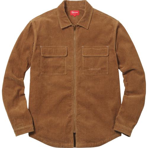 Details on Corduroy Zip Up Shirt None from fall winter 2017 (Price is $128)