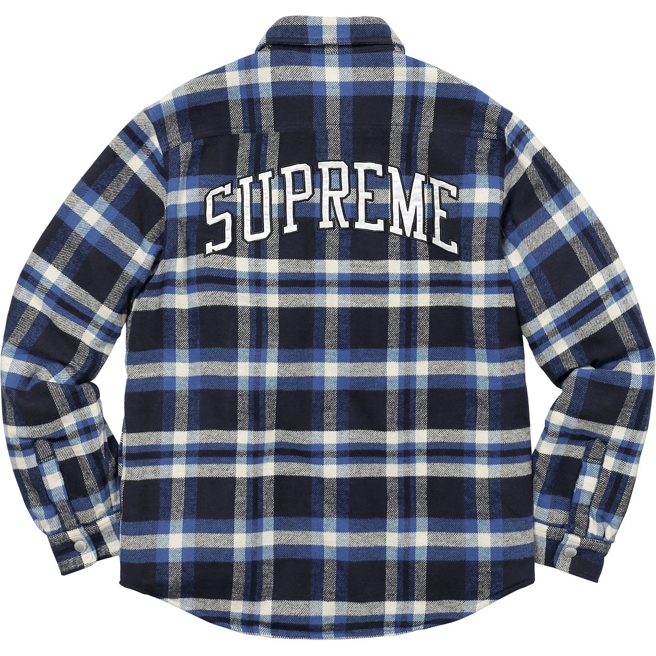 Quilted Arc Logo Flannel Shirt - fall winter 2017 - Supreme