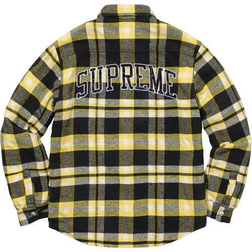 Details on Quilted Arc Logo Flannel Shirt None from fall winter
                                                    2017 (Price is $138)