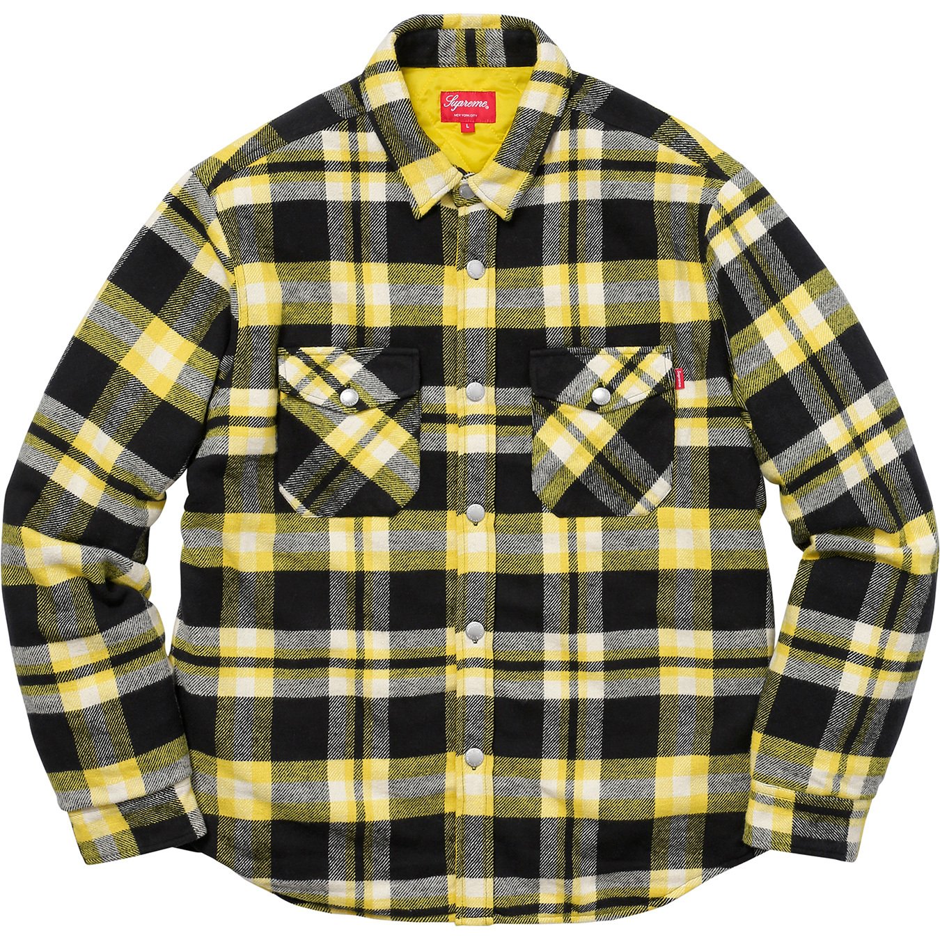 17AW Quilted Arc Logo Flannel Shirt