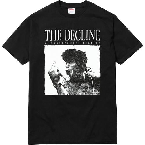 Details on Decline of Western Civilization Tee None from fall winter
                                                    2017 (Price is $44)