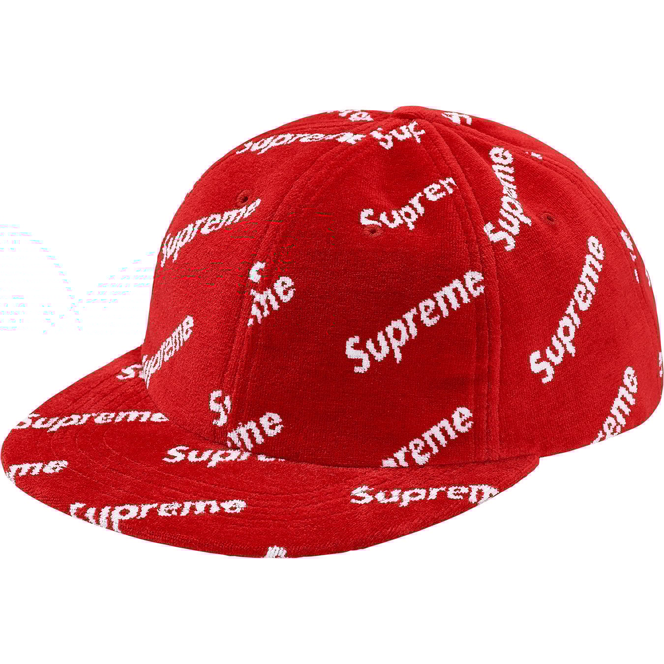 Velour Diagonal Logo 6-Panel - fall winter 2017 - Supreme