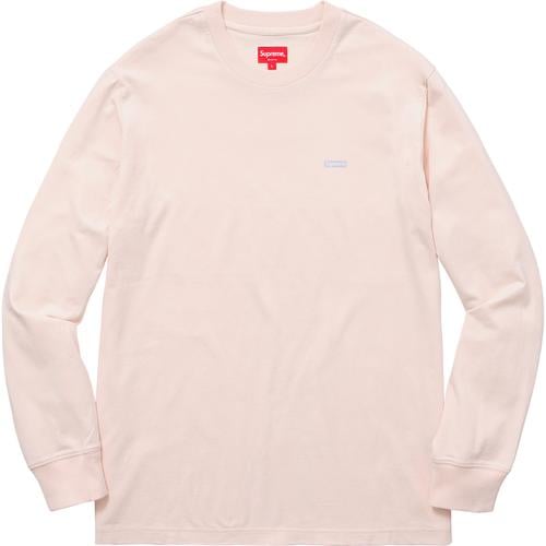 Details on Metallic Box Logo L S Tee None from fall winter 2017 (Price is $78)