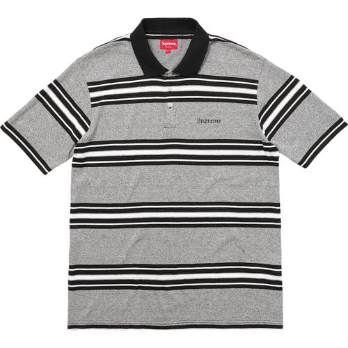 Supreme Heather Stripe Polo (FW17) - $88