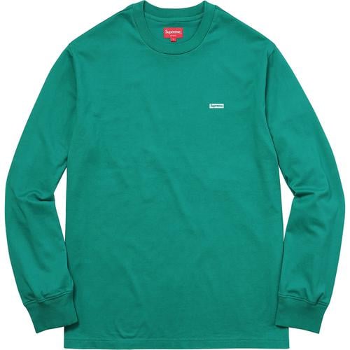 Details on Metallic Box Logo L S Tee None from fall winter 2017 (Price is $78)