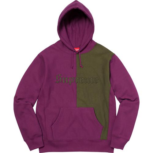 Details on Split Old English Hooded Sweatshirt None from fall winter
                                                    2017 (Price is $158)