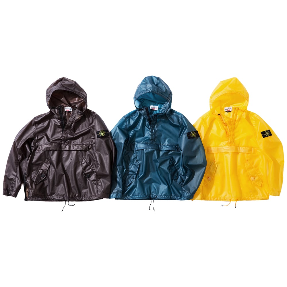 supreme stone island poly cover composite anorak