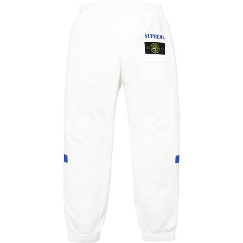 Details on Supreme Stone Island Sweatpant None from fall winter 2017 (Price is $260)