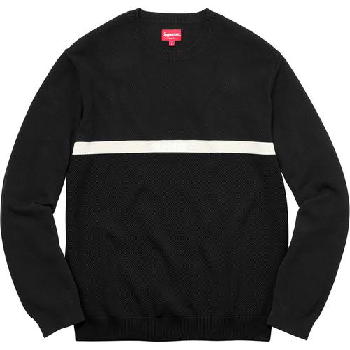 Details on Split Pique Crewneck None from fall winter 2017 (Price is $128)