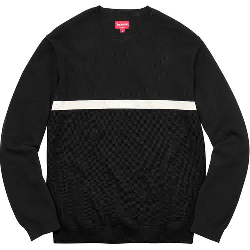 Supreme Split Pique Crewneck (FW17) - $128