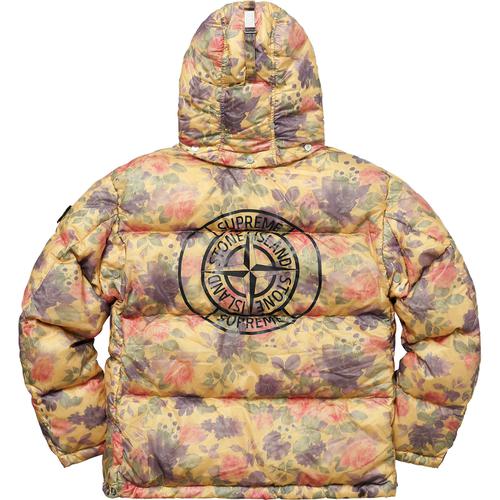 Details on Supreme Stone Island Lamy Cover Stampato Puffy Jacket None from fall winter
                                                    2017 (Price is $998)