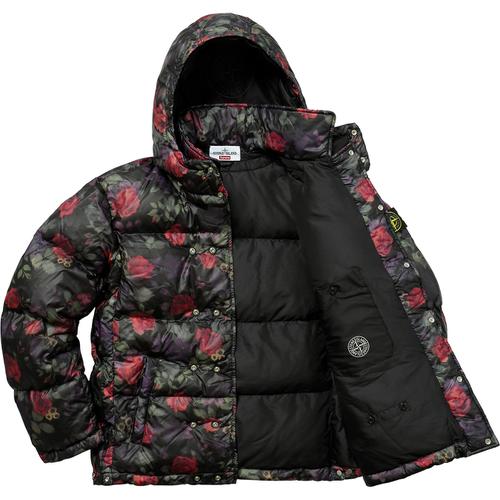 Details on Supreme Stone Island Lamy Cover Stampato Puffy Jacket None from fall winter
                                                    2017 (Price is $998)