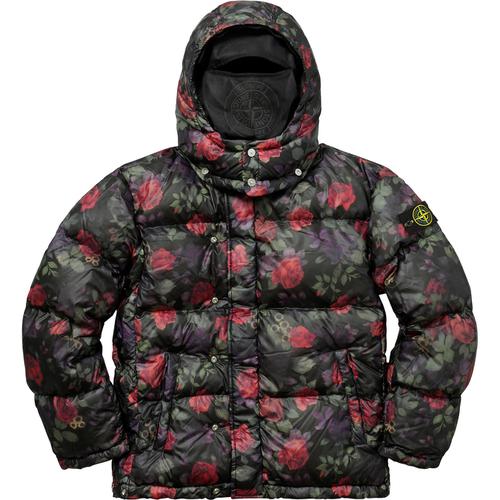 Details on Supreme Stone Island Lamy Cover Stampato Puffy Jacket None from fall winter
                                                    2017 (Price is $998)