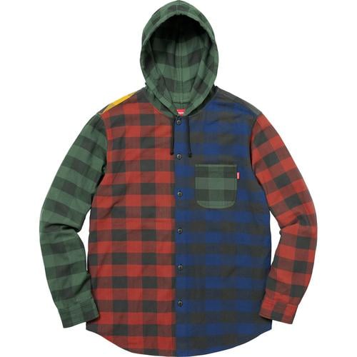 Details on Hooded Buffalo Plaid Flannel Shirt None from fall winter
                                                    2017 (Price is $128)