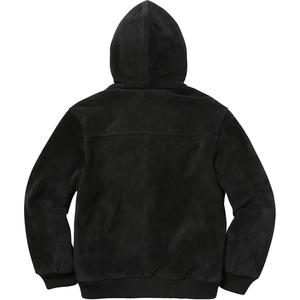 supreme hooded suede work jacket