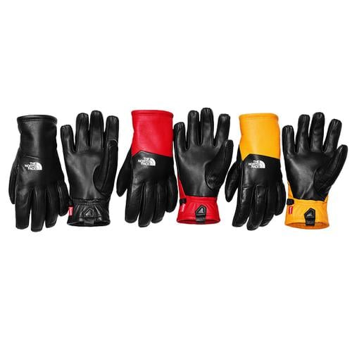 Details on Supreme The North Face Leather Gloves from fall winter
                                            2017 (Price is $148)