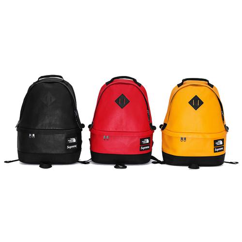 Details on Supreme The North Face Leather Day Pack from fall winter
                                            2017 (Price is $278)
