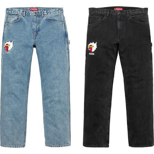 Supreme Gonz Ramm Washed Denim Painter Pant for fall winter 17 season