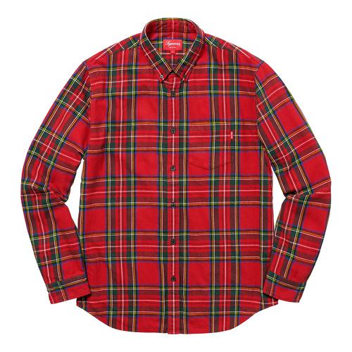 Supreme Tartan Flannel Shirt for fall winter 17 season